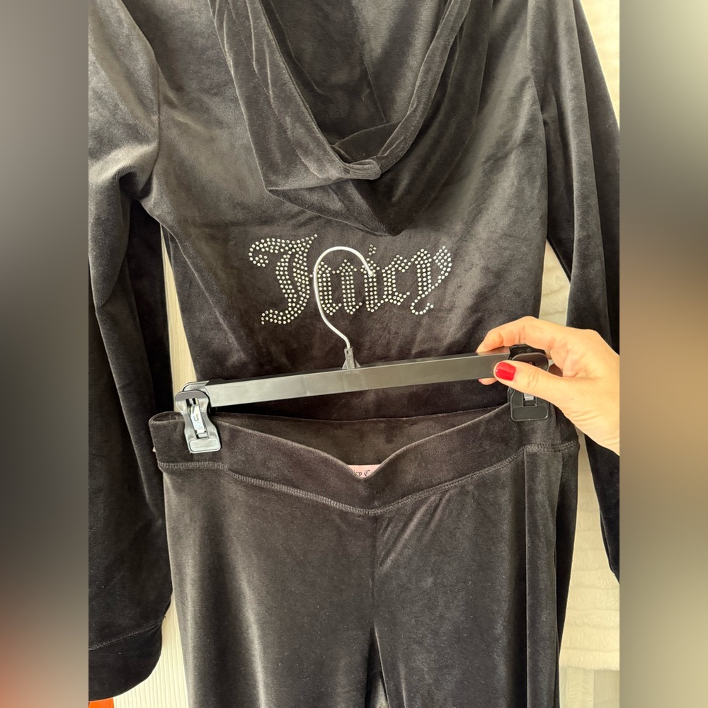 New Juicy Couture OG Bling Black Tracksuit Set - Picture 10 of 14